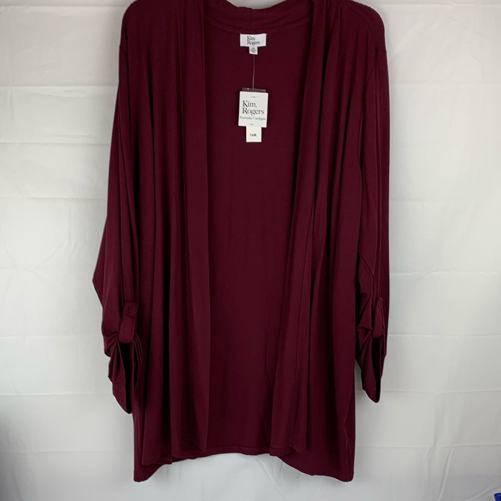 Kim Roger’s open everyday cardigan